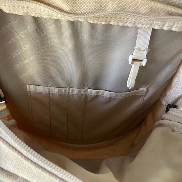 Jansport Canvas Backpack with Floral Embroidery - Picture 6 of 10